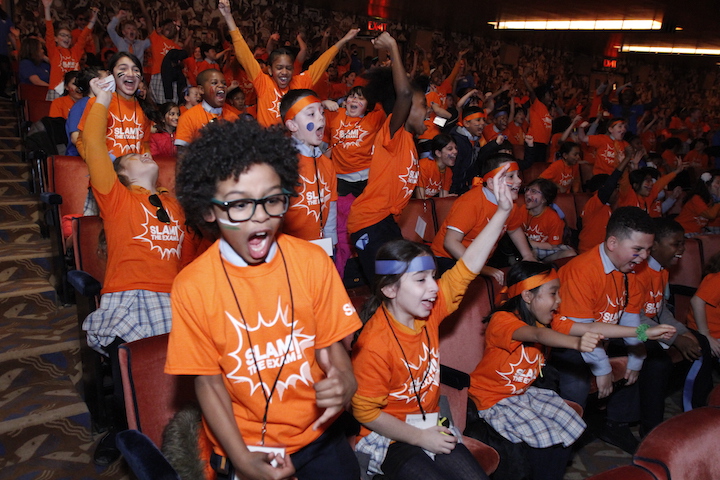 Success Academy scholars show their energy and excitement at the 2017 Slam The Exam