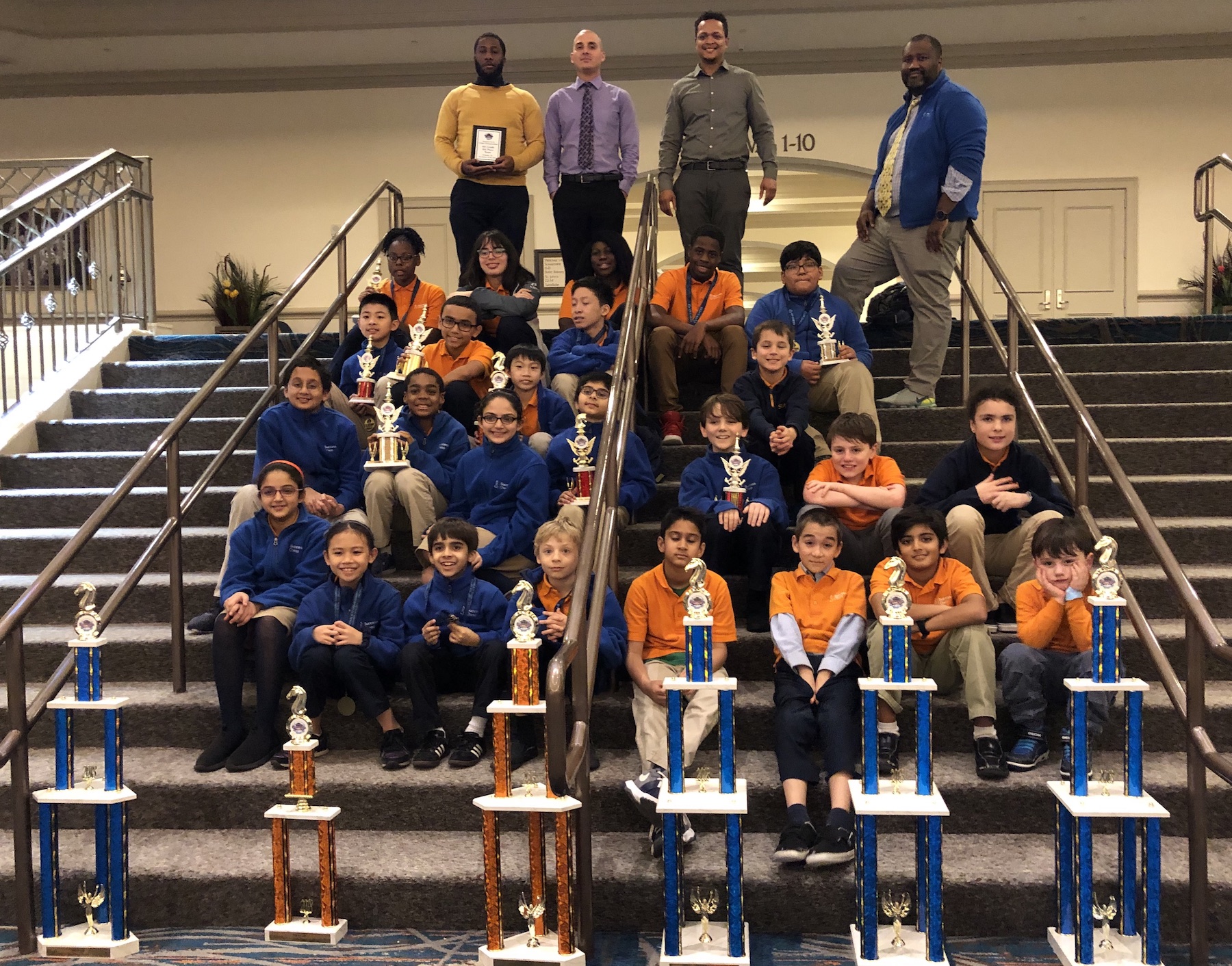 Five-Way Tie at 2022 National Middle School (K-8) Chess Championship