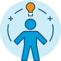 Icon representing coaching by top professionals