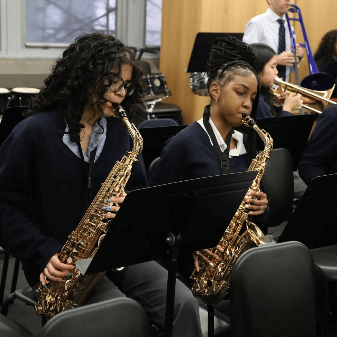 Our HSLA-Brooklyn scholars just released a full jazz album, featuring original compositions and timeless classics. This project highlights their talent, creativity, and dedication. Check out how they turned practice into a polished, streaming-ready sound.