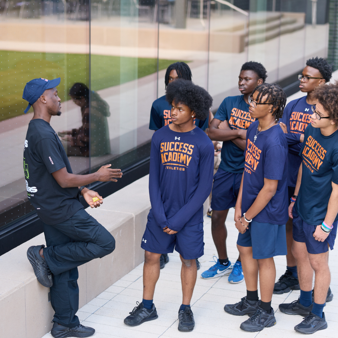 Our Bronx track and field scholars sat down with Olympic champion Letsile Tebogo to talk discipline, preparation, and what it takes to compete at the highest level. See how it went.